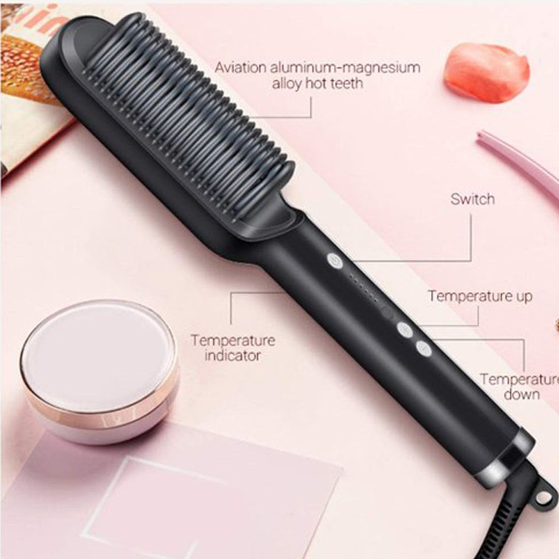 HQT-909B Hair Straightener Brush