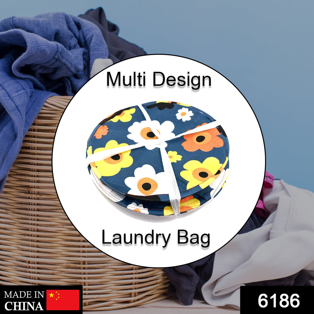 Canvas Laundry & Toy Storage Bag