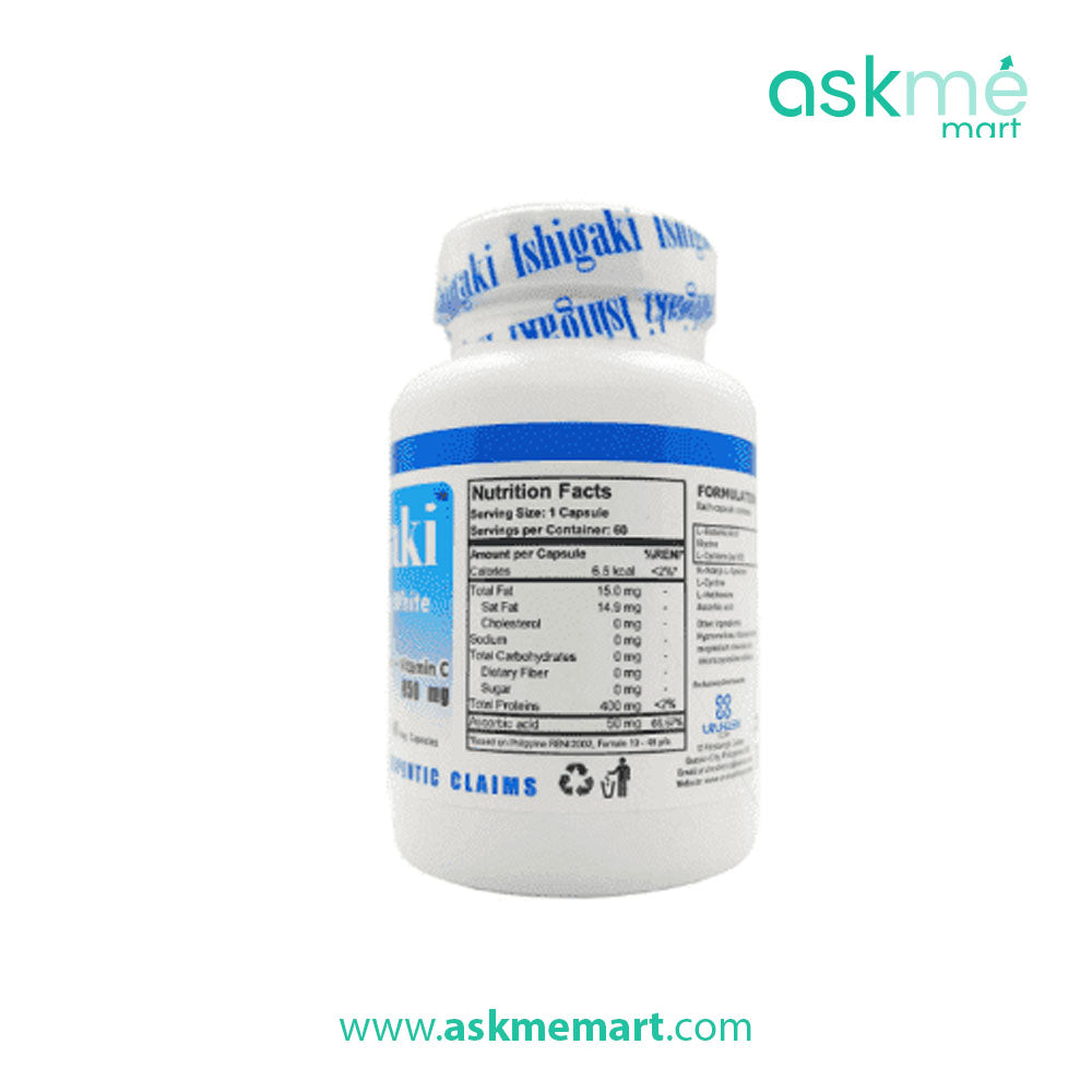 Ishigaki Amino Classic White 850mg Glutathione Capsules