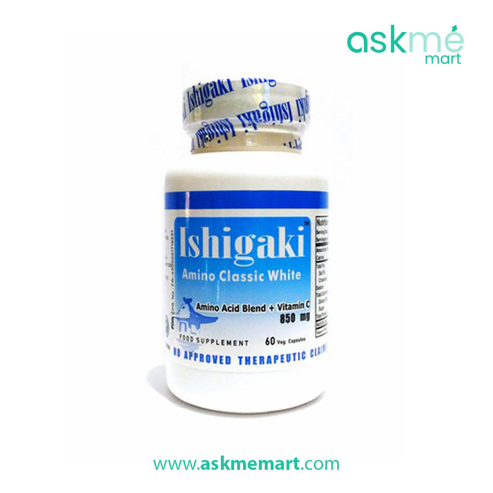 Ishigaki Amino Classic White 850mg Glutathione Capsules