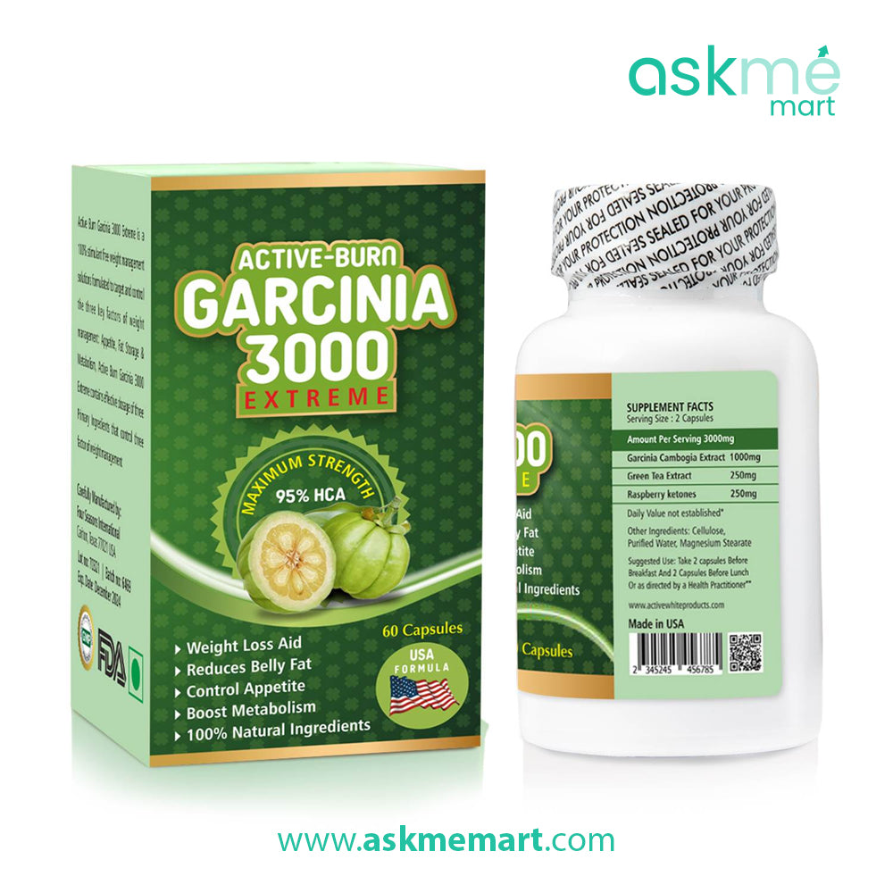 Active Burn Garcinia 3000 Extreme Weight Loss Capsules