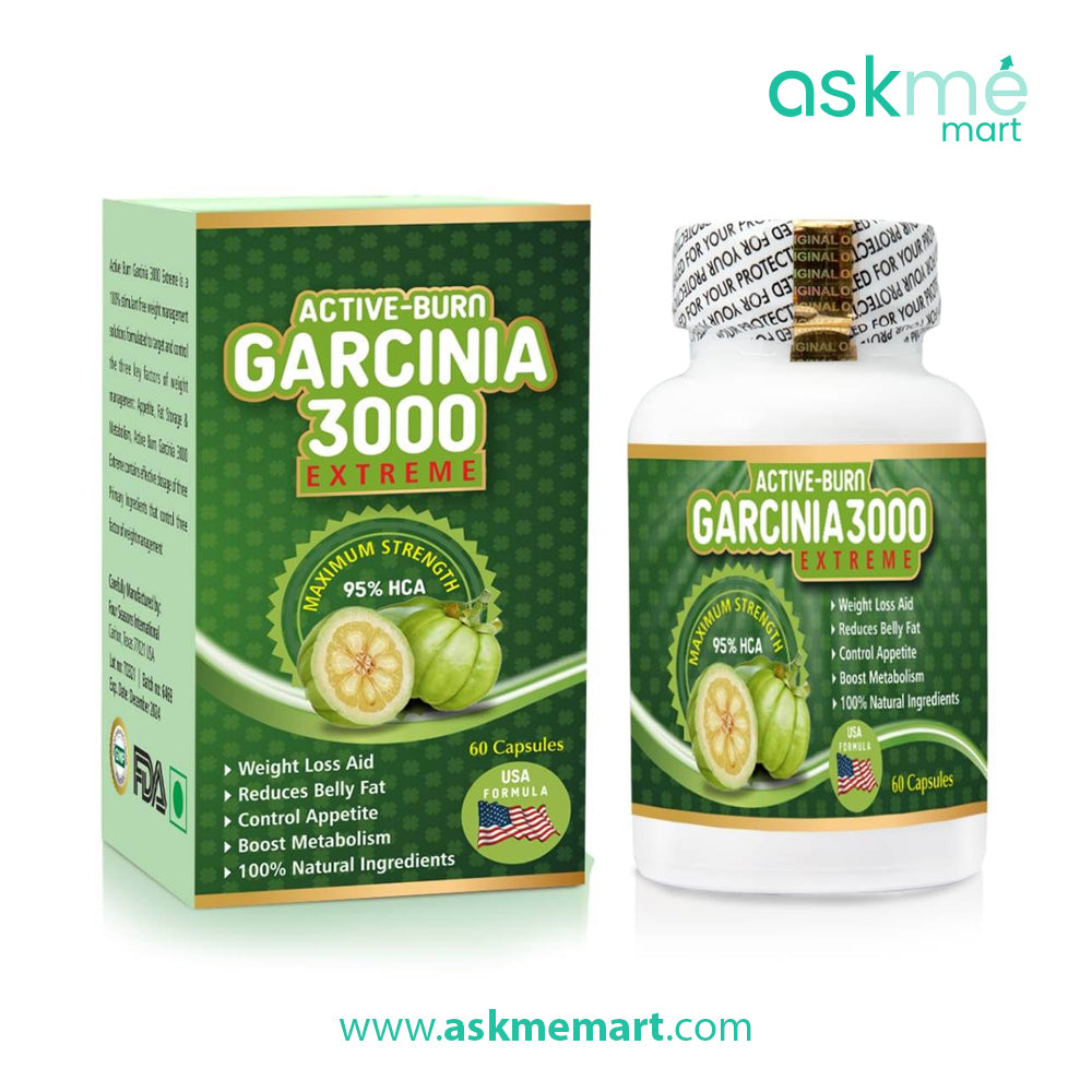 Active Burn Garcinia 3000 Extreme Weight Loss Capsules