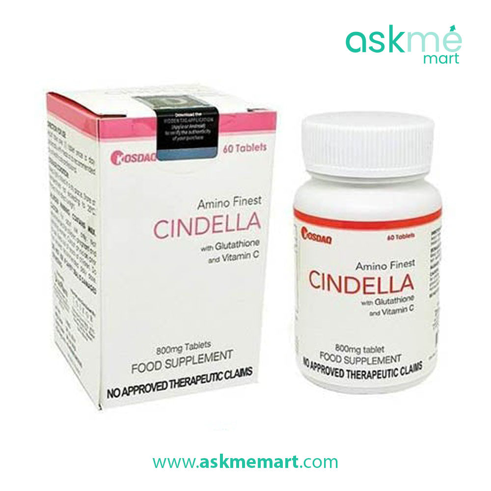 Cindella Amino Finest with Glutathione and Vitamin C 800 mg Skin Whitening 60 Capsules