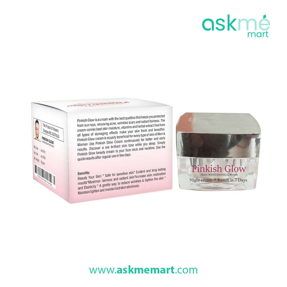 Pinkish Glow Skin Whitening Cream WithKojic and Vitamins