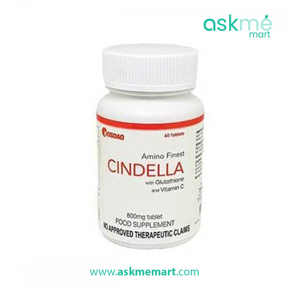 Cindella Amino Finest with Glutathione and Vitamin C 800 mg Skin Whitening 60 Capsules