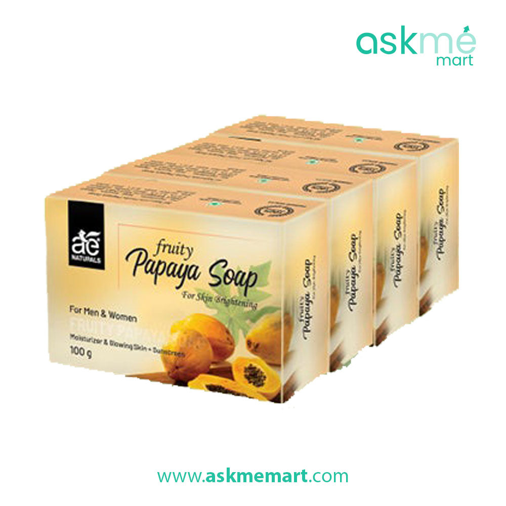 Ae Naturals Papaya Soap 100g Pack of 4